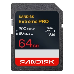 Tarjeta de Memoria SD SanDisk Extreme Pro 64GB 200Mbs - SDSDXXU-064G-GSCIN