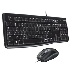 Kit Teclado y Mouse Logitech MK-120 USB Inglés - Negro