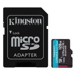 Tarjeta de Memoria Micro SD Kingston Canvas Go Plus 128GB 200Mbs C10 - SDCG4/128G