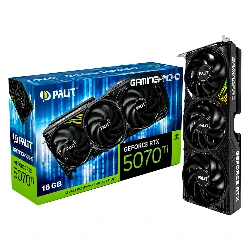 Placa de Video Palit Gaming Pro-S NVIDIA GeForce RTX-5070Ti 16GB GDDR7 - NE7507T019T2-GB2031U