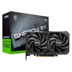 Placa de Video MSI Shadow 2X OC NVIDIA GeForce RTX 5060 8GB GDDR7 - 912-V537