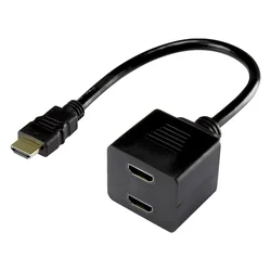 Cable Adaptador HLD HDMI Macho para 2 HDMI Hembra