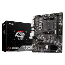 Placa Madre MSI A520M-A Pro 2XDDR4 Socket AMD AM4 Chipset a520 Micro ATX