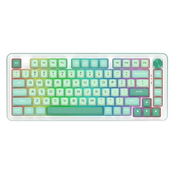 Teclado Gamer Redragon Pro Cyrus K681CGC RGB Layout 75% Inalámbrico - Verde