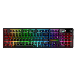 Teclado Gamer Redragon Terraflare Pro K762 RGB Inalámbrico - Blanco y Violeta