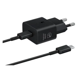 Cargador Samsung EP-T2510XBEGWW 25W USB-C/USB-C + Cable - Negro
