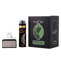 Kit Lattafa Perfume Sheikh Al Shuyukh Eau de Parfum Unisex 50ml + Desodorante 50ml