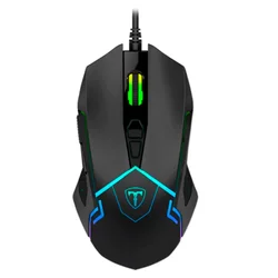 Mouse Gamer T-Dagger Senior con cable 4800 DPI - Negro T-TGM205