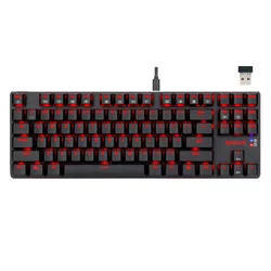Teclado Gamer Redragon Mahoraga K590-RE RGB Switch Red Inalámbrico Wired - Negro