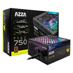 Fuente Azza ATX 750W 80 Plus Bronze ARGB PSAZ-750W - Negro
