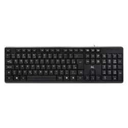 Teclado MTEK KB-8187 con cable - Negro