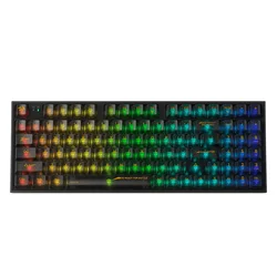 Teclado Gamer Redragon Irelia Pro K658CTB-RGB-PRO Inalámbrico - Negro Transparente