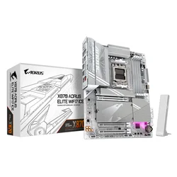 Placa Madre Gigabyte X870 Aorus Elite WiFi 7 Ice DDR5 Socket AM5 Chipset AMD X870 ATX