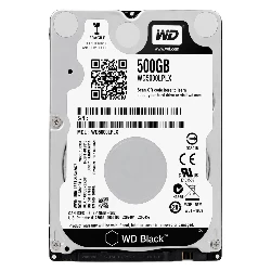 HD Western Digital Black 500GB 2.5" SATA 3 7200RPM para Notebook - WD5000LPLX